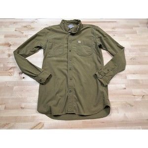 Carhartt Olive Green Casual Button Down Shirt